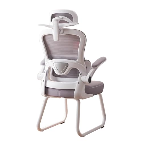 LYXXJRYBHD Ergonomischer Bürostuhl für Zuhause, Bequemer Schreibtischstuhl für Langes Sitzen, Bürostuhl mit Hoher Tragfähigkeit für das Studentenwohnheim(Gray) von LYXXJRYBHD