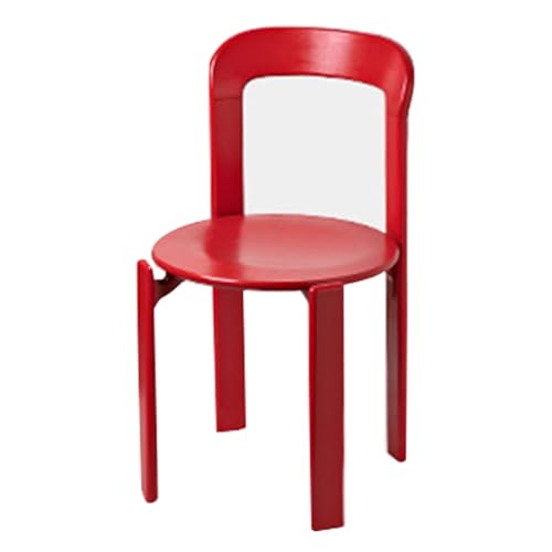 LYXXJRYBHD Esszimmer Stühle, Schwarzer Stuhl, Moderner Esszimmerstuhl, Stapelbare Stühle, für Küche, Hinterhof, Rasenbistro (Color : Red) von LYXXJRYBHD