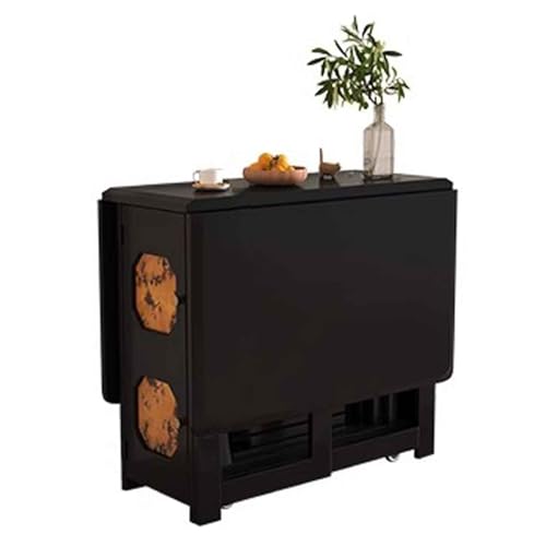 LYXXJRYBHD Klappbarer Esstisch, Klapptisch Esstisch mit Stauraum, Klapptisch Platzsparend für Küche und Wohnzimmer(55.1x31.4x29.9in/140x80x73cm) von LYXXJRYBHD