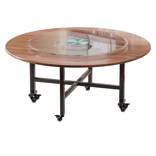 LYXXJRYBHD Klappbarer Esstisch, Runder Küchentisch mit Dickem Massivem Platte, Für Küche und Esszimmer(59x29.5in/150x75cm) von LYXXJRYBHD