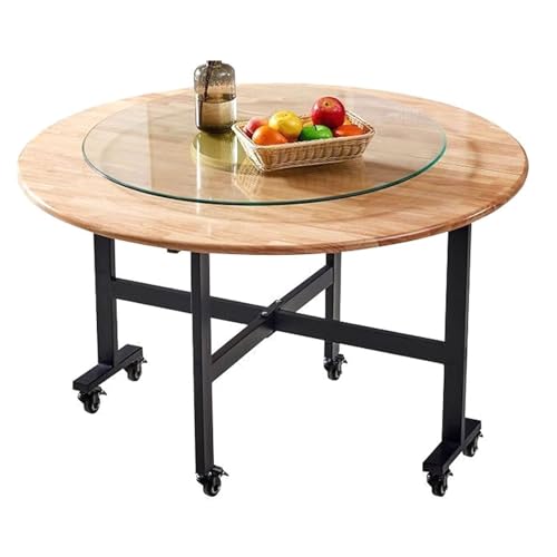 LYXXJRYBHD Klappbarer Esstisch, Stabiler klappbarer Küchentisch mit Ablage, kompakter Esstisch für Wohnzimmer und Gastronomie, platzsparend und vielseitig(62.9x29.5in/160x76cm) von LYXXJRYBHD