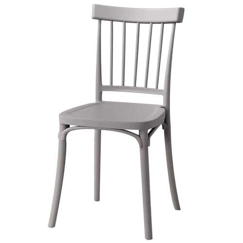 LYXXJRYBHD Küchenstühle, Esszimmerstühle Modern, Esszimmerstühle Mit Ergonomischer Stuhl, Armloser Stuhl, für Esszimmerküche (Color : Gray) von LYXXJRYBHD