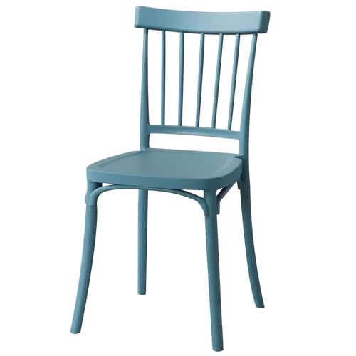 LYXXJRYBHD Küchenstühle, Esszimmerstühle Modern, Esszimmerstühle Mit Ergonomischer Stuhl, Armloser Stuhl, für Esszimmerküche (Color : Peacock Blue) von LYXXJRYBHD