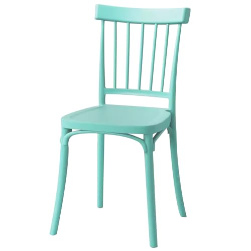 LYXXJRYBHD Küchenstühle, Esszimmerstühle Modern, Esszimmerstühle Mit Ergonomischer Stuhl, Armloser Stuhl, für Esszimmerküche (Color : Turquoise) von LYXXJRYBHD