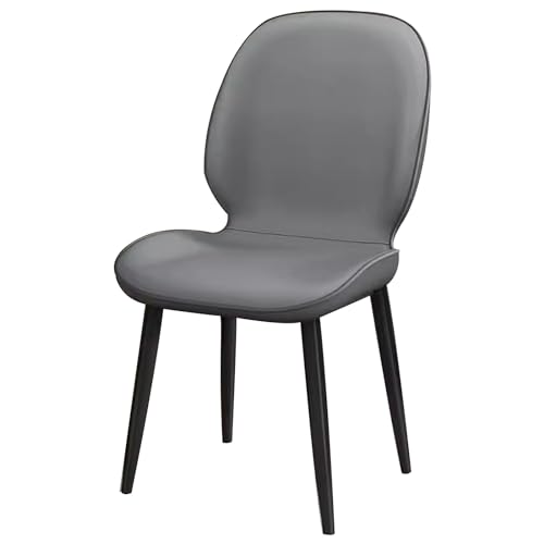 LYXXJRYBHD Mid Century Modern Stuhl, Esszimmerstuhl, Barhocker Mit Lehne, Küchenstuhl, für Esszimmer, Wohnzimmer, Wartezimmer (Color : Dark Gray) von LYXXJRYBHD
