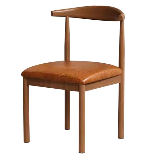 LYXXJRYBHD Stühle Esszimmer, Metallstühle, Bauernhaus-küchenstuhl, Esstisch Stühle, Weiches Sitzgefühl, für Zuhause, Bar, Restaurant (Color : Brown) von LYXXJRYBHD