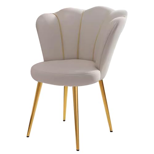 LYXXJRYBHD Stuhl für Schminktisch, Schminktisch Grau für Wohnzimmer/Schlafzimmer, Schminkhocker Mit Metallbeinen, Stilvoll Und Funktional (Color : Gray) von LYXXJRYBHD