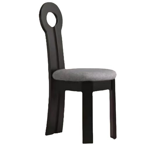 LYXXJRYBHD Stuhl für Schminktisch, Vanity Chair, Hocker für Schminktisch, Moderner Lounge-Stuhl für Wohnzimmer, Esszimmer, Schlafzimmer (Color : Black+Grey) von LYXXJRYBHD