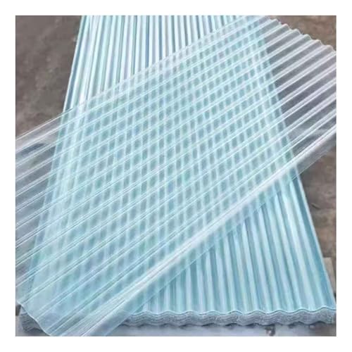 Polycarbonat Dachpaneel 1 mm, 3er-Set Transparente Wellplatten, Sonnenschutz und Wärmedämmung, Einfach Zuschneidbar für Gewächshaus(35.4x59in/90x150cm) von LYXXJRYBHD