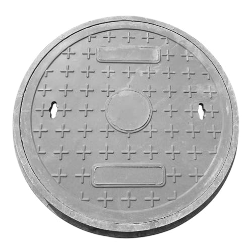 Resin Schachtabdeckung, Septiktank Abdeckung, Runde Garten- und Hof Abdeckung, Nahtlose Integration in Rasen und Einfahrt(31.4x31.4x1.9in/80x80x5cm) von LYXXJRYBHD