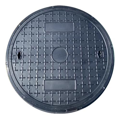 Runder Schachtdeckel, Robuste Klärgrubenabdeckung Mit Rutschfester Oberfläche, für Hof und Rasen, Kanalsanierung(27.5x27.5x2.7in/70x70x7cm) von LYXXJRYBHD