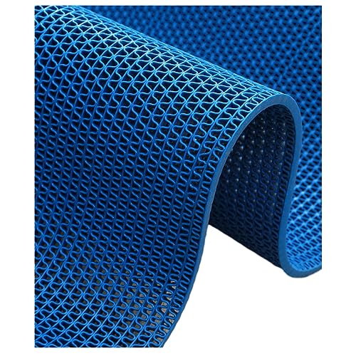 LYXXW Gummimatte Meterware 0.9x1m, 6mm Dick PVC Mesh Hohlmatte Anti-Rutsch Drainage Fußmatten Netz-Hohlgummi-Teppichmatte für Nassbereich Küche Schwimmbad Waschraum Restaurant Garage,Blau LYXXW Gummimatte Meterware 0.9x1m, 6mm Dick PVC Mesh Hohlmatte Anti-Rutsch Drainage Fußmatten Netz-Hohlgummi-Teppichmatte für Nassbereich Küche Schwimmbad Waschraum Restaurant Garage,Blau von LYXXW