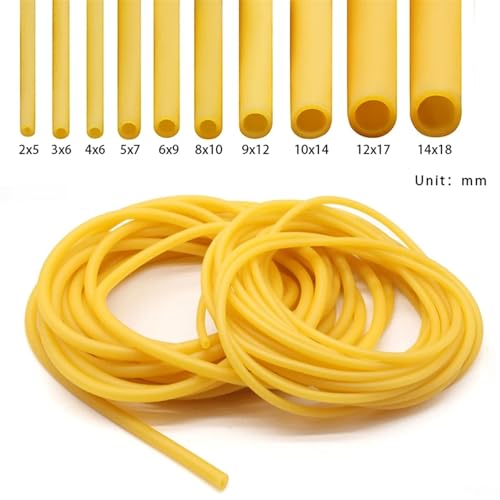 Gartenschlauch 1–10 M Naturlatex-Gummischlauch, Innendurchmesser 1,6–18 Mm, Außendurchmesser 3,2–22 Mm, Bandschlauch, Gummischlauch, Spanngurt(1 meter,ID 8mm x OD 14mm) von LYXYGMV