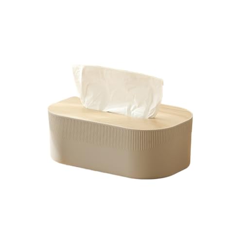 LYXYGMV Tissue-Box 1pc Einfachheit Stil Tissue Box Mit Holz Abdeckung Hause Wohnzimmer Desktop Serviette Box Bad Wc Tissue Box(Coffee) von LYXYGMV