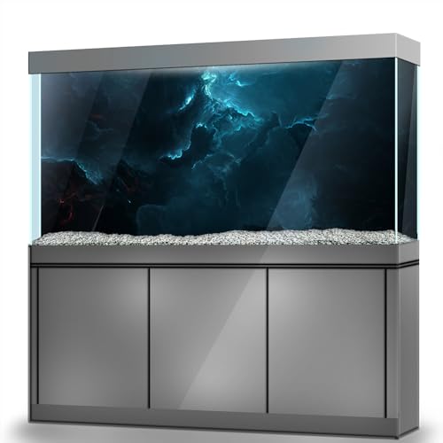 LYYAB Aquarium Hintergrund Aufkleber - Nebula Cosmic Space Sci-Fi Selbstklebendes Aquarium Reptilien Terrarium Dekor Poster (80 x 40 cm/(31,6 x 15,7 Zoll)) von LYYAB