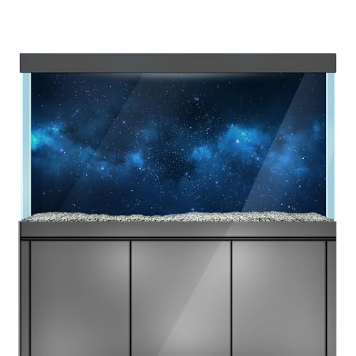 LYYAB Aquarium Hintergrund Aufkleber Universum Interstellar Space Fish Tank Reptile Terrarium Dekor Poster (75 x 50 cm) von LYYAB