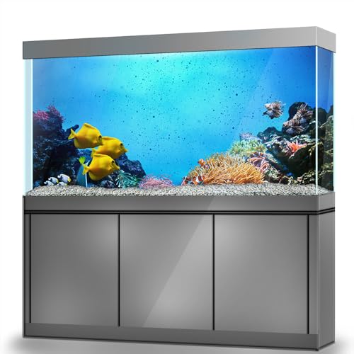 LYYAB Aquarium Hintergrund Aufkleber Unterwasser Korallen Seestern Selbstklebend Fish Tank Reptil Terrarium Dekor Poster (100 x 50 cm/(99.8 x 49.8 cm)) von LYYAB