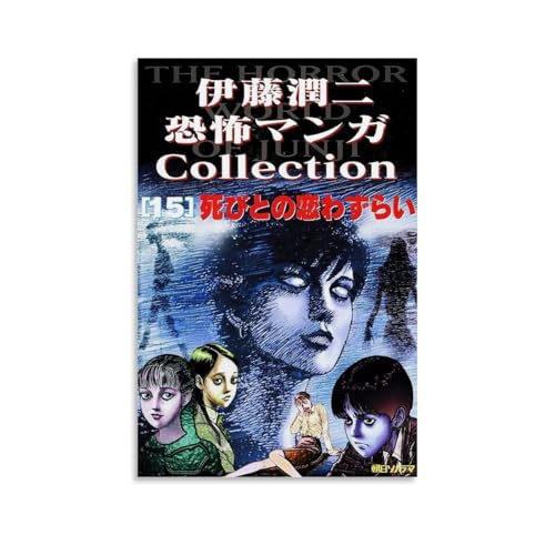 Junji Ito CollectionGemälde Kunstposter Leinwand Kunst Wanddekoration Zuhause Schlafzimmer Ästhetik Maler Wohndeko Starke Wandmalerei Zimmer dekoriert ungerahmenstil 20 x 30 cm von LYYFKN