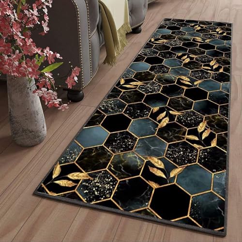 Teppich Läufer für Flur, Küche & Wohnbereiche – Maßgeschneidert, Modern, rutschfest, Waschbar – Anpassbar auf Meterware für Küche, Schlafzimmer & Wohnzimmer,40x160cm Color19 von LYYK