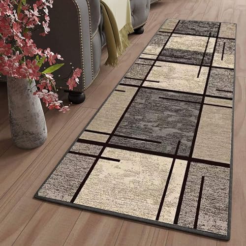 Teppich Läufer für Flur, Küche & Wohnbereiche – Maßgeschneidert, Modern, rutschfest, Waschbar – Anpassbar auf Meterware für Küche, Schlafzimmer & Wohnzimmer,40x340cm Color12 von LYYK
