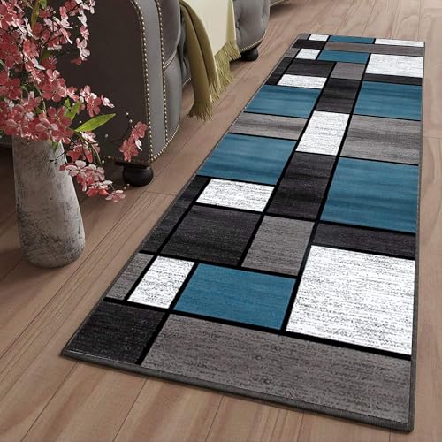 Teppich Läufer für Flur, Küche & Wohnbereiche – Maßgeschneidert, Modern, rutschfest, Waschbar – Anpassbar auf Meterware für Küche, Schlafzimmer & Wohnzimmer,80x140cm Color11 von LYYK