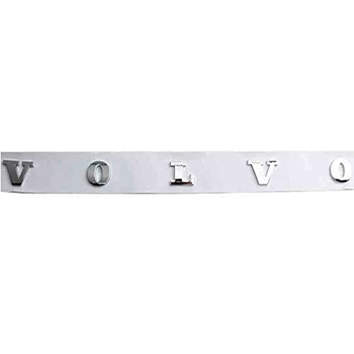 LYYMX Abzeichen Logo für Volvo XC40 XC60 XC90 C30, Buchstaben Wort Emblem-Aufkleber, Autoaufkleber Sticker Emblem Abzeichen Body Abzeichen Aufkleber,A Silver von Giaeyhm