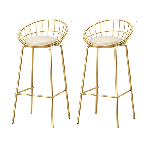 Barhocker Barhocker 2er-Set, Kreativität Barhocker Barhocker Höhe 33,5 Zoll/37,4 Zoll Barstühle mit Rückenlehne Leder Barhocker Küchenthekenhocker Esszimmerstühle von LYZCX
