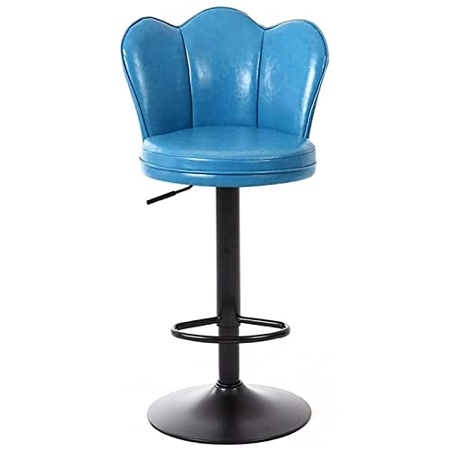 LYZCX 360° Drehbarer Barhocker, Drehstuhl, Hohe Hocker mit Rückenlehne, Moderne Hausbar, Kassentheke, Höhenverstellbar 60-80cm von LYZCX