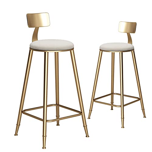 LYZCX Barhocker, Barhocker, 2er-Set, Thekenhöhenhocker, 2er-Set, Barhocker, Samthocker, Moderne Barstühle mit Barhocker, Küchenhocker, Esszimmerstühle von LYZCX