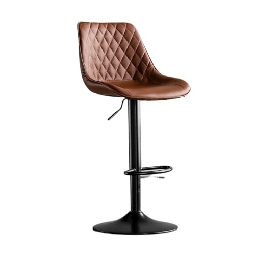 LYZCX Barhocker, Barhocker, Stühle, Barhocker, Barhocker, Thekenhöhenhocker, Leder-Thekenhocker mit Fußstütze, Metallbeine, Theken-Frühstücksstühle, Thekenhocker, Barstühle LYZCX Barhocker, Barhocker, Stühle, Barhocker, Barhocker, Thekenhöhenhocker, Leder-Thekenhocker mit Fußstütze, Metallbeine, Theken-Frühstücksstühle, Thekenhocker, Barstühle von LYZCX