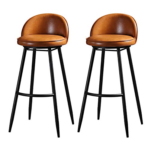 LYZCX Barhocker, Barhöhe, Barhocker im europäischen Stil, 2er-Set, Thekenhöhe, Barhocker im europäischen Stil mit Rückenlehne, drehbare Barhocker im europäischen Stil für Kücheninsel, Grau/ LYZCX Barhocker, Barhöhe, Barhocker im europäischen Stil, 2er-Set, Thekenhöhe, Barhocker im europäischen Stil mit Rückenlehne, drehbare Barhocker im europäischen Stil für Kücheninsel, Grau/ von LYZCX