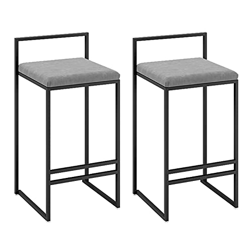LYZCX Barhocker 2er-Set Barhocker im europäischen Stil Barstühle aus Samt mit Rückenlehne Barhocker im europäischen Stil Küche Barhocker im europäischen Stil Esszimmerstühle von LYZCX