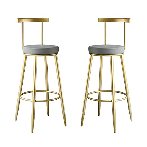 LYZCX Barhocker Barhocker 2er-Set, Barhocker 2er-Set Thekenhocker Schwamm-Barhocker Moderne Barstühle Akzent-Polsterstühle Pub-Höhe Home Bar Esszimmer Küchenhocker Stühle ( von LYZCX