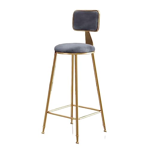 LYZCX Barhocker Barhocker Stühle Barhocker Hoher Hocker Mit Rückenlehne Für Die Küche Thekenhöhe Barhocker Frühstücksbarstühle Mit Fußstütze Thekenhocker Barstühle von LYZCX