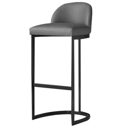 LYZCX Barhocker Barhocker Stühle Barhocker PU Gepolsterte Frühstückshocker Esszimmerstuhl Barhocker aus Metall Thekenhocker für Küche Wohnzimmer Thekenhocker Barstühle von LYZCX