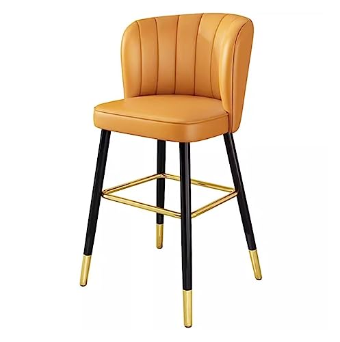 LYZCX Barhocker Barhocker Stühle Barhocker PU-Leder Barhocker Thekenhöhe Hocker Küchenthekenhocker Esszimmerstühle mit Metallbeinen für Küche Esszimmer Café Thekenhocker Barstühle von LYZCX