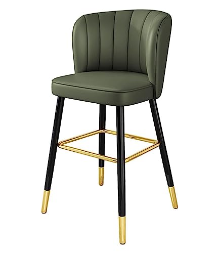 LYZCX Barhocker Barhocker Stühle Barhocker PU-Leder Barhocker Thekenhöhe Hocker Küchenthekenhocker Esszimmerstühle mit Metallbeinen für Küche Esszimmer Café Thekenhocker Barstühle von LYZCX