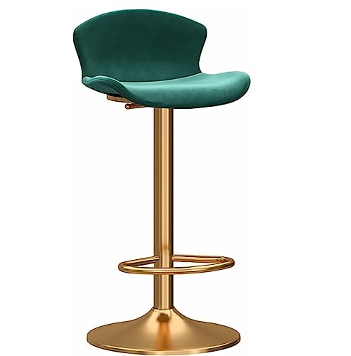 LYZCX Barhocker Barhocker Stühle Barhocker Thekenhöhe Barhocker Samt Drehbarer Barstuhl Höhenverstellbare Hocker mit gepolstertem Sitz Hohe Rückenlehne Thekenhocker Barstühle von LYZCX