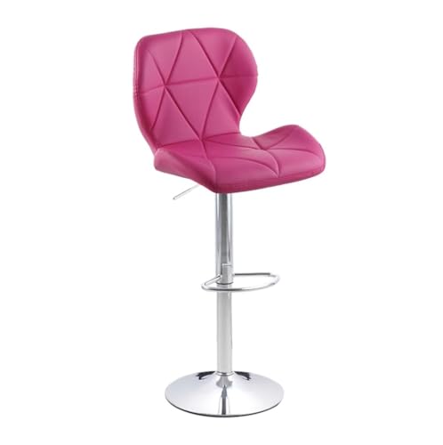 LYZCX Barhocker Barhocker Stühle Barhocker Thekenhöhe Barhocker Verstellbare Barstühle Rückenlehnenstuhl PU Drehbarer Barhocker Küchenfrühstücksstuhl Esszimmerstühle Thekenhocker Barstühle von LYZCX
