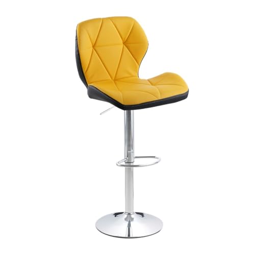 LYZCX Barhocker Barhocker Stühle Barhocker Thekenhöhe Barhocker Verstellbare Barstühle Rückenlehnenstuhl PU Drehbarer Barhocker Küchenfrühstücksstuhl Esszimmerstühle Thekenhocker Barstühle von LYZCX