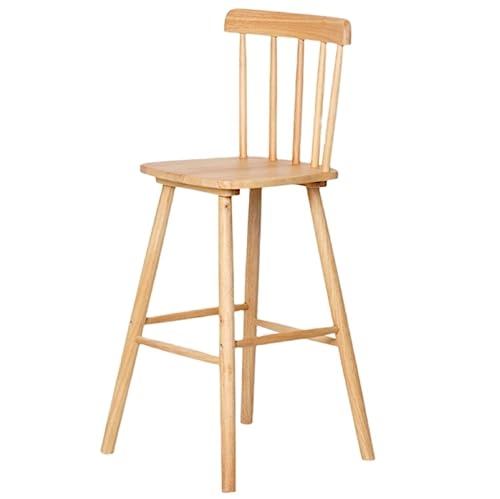 LYZCX Barhocker Barhocker Stühle Barhocker Thekenhöhe Barhocker mit Rückenlehne Frühstücksküchenstuhl mit Fußstütze für Esszimmer Thekenhocker Barstühle von LYZCX