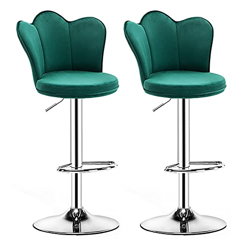 LYZCX Barhocker Barhocker Stuhl im europäischen Stil 2er-Set, 2er-Set verstellbare Thekenbarhocker im europäischen Stil, modernes Design Barhocker im europäischen Stil mit Metallrahmen für die Theke von LYZCX