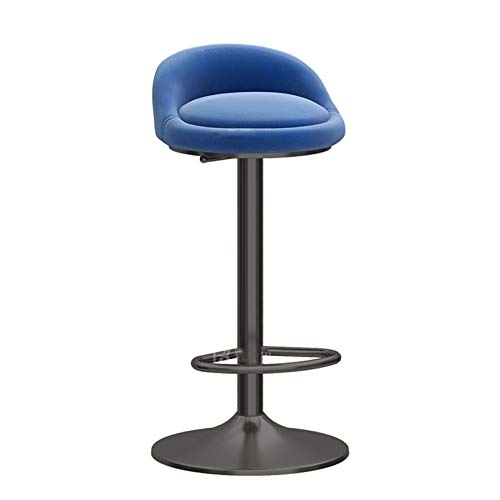 LYZCX Barhocker Frühstücks-Drehstuhl Thekenstuhl Barhocker Drehbar Verstellbar Zeitgenössische Hocker, Modernes Design Samtsitz Rückenlehnenlos von LYZCX