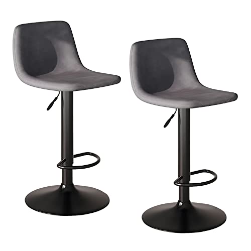 LYZCX Barhocker-Set mit 2 verstellbaren, drehbaren Barhockern in Thekenhöhe, künstlicher Barstuhl für die Frühstücksinsel in der Küche zu Hause, in der Bar von LYZCX