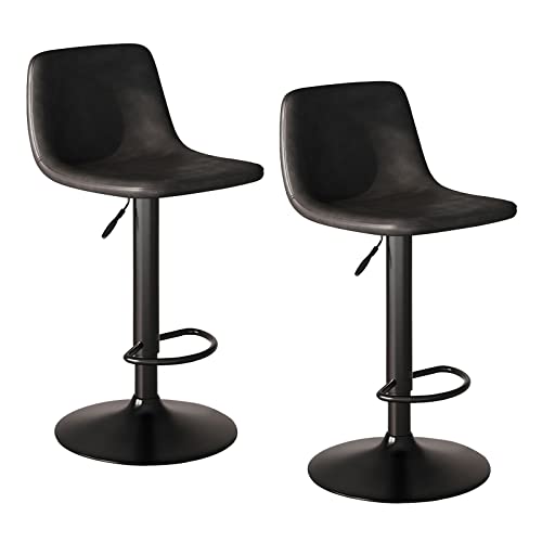 LYZCX Barhocker-Set mit 2 verstellbaren, drehbaren Barhockern in Thekenhöhe, künstlicher Barstuhl für die Frühstücksinsel in der Küche zu Hause, in der Bar LYZCX Barhocker-Set mit 2 verstellbaren, drehbaren Barhockern in Thekenhöhe, künstlicher Barstuhl für die Frühstücksinsel in der Küche zu Hause, in der Bar von LYZCX
