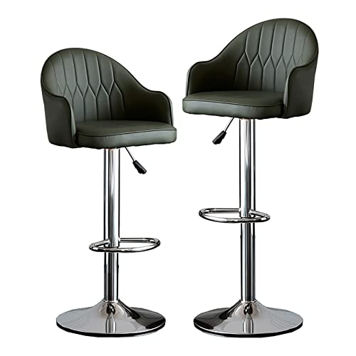 LYZCX Barhocker mit Rückenlehne und Fußstütze, drehbare Barhocker für die Küche, 2er-Set, Barhocker mit Rückenlehne, höhenverstellbarer Barstuhl aus Samt LYZCX Barhocker mit Rückenlehne und Fußstütze, drehbare Barhocker für die Küche, 2er-Set, Barhocker mit Rückenlehne, höhenverstellbarer Barstuhl aus Samt von LYZCX