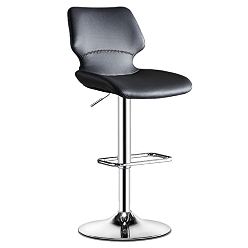 LYZCX Drehbarer Barhocker, Hochstuhl, höhenverstellbar von 55–75 cm, mit weicher, atmungsaktiver PU-Rückenlehne, metallbeschichtetem Griff und Fußstütze LYZCX Drehbarer Barhocker, Hochstuhl, höhenverstellbar von 55–75 cm, mit weicher, atmungsaktiver PU-Rückenlehne, metallbeschichtetem Griff und Fußstütze von LYZCX