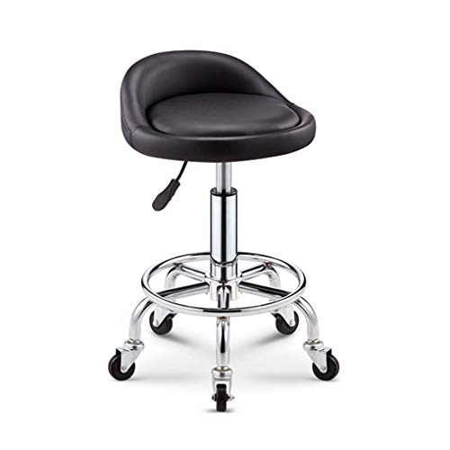LYZCX Hocker auf Rädern, rund, hoher Rollhocker, Drehhocker, 360-Grad-Rollrad LYZCX Hocker auf Rädern, rund, hoher Rollhocker, Drehhocker, 360-Grad-Rollrad von LYZCX