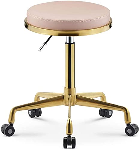 LYZCX Hocker auf Rädern Moderner Arbeitshocker Schönheitshocker Friseurstuhl Heben und Drehen, Edelstahl Barstuhl Friseur LYZCX Hocker auf Rädern Moderner Arbeitshocker Schönheitshocker Friseurstuhl Heben und Drehen, Edelstahl Barstuhl Friseur von LYZCX
