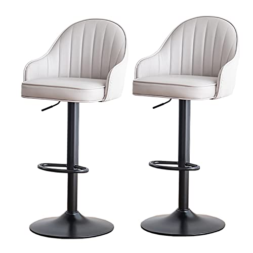 LYZCX Stilvolle Barhocker, 2er-Set, Barhocker, Drehhocker, höhenverstellbar, Barstuhl für Kücheninsel, Esszimmer von LYZCX